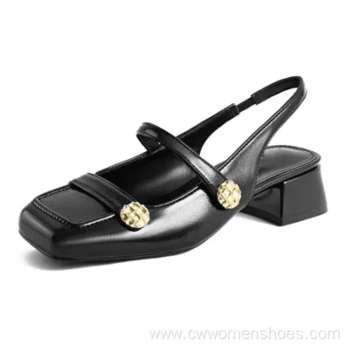 Classic Mary Jane Pumps for Office Women's Low Block Heels